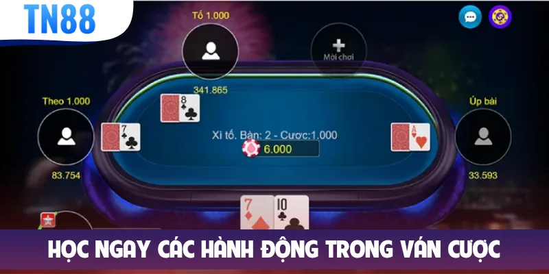Học ngay các hành động trong ván cược
